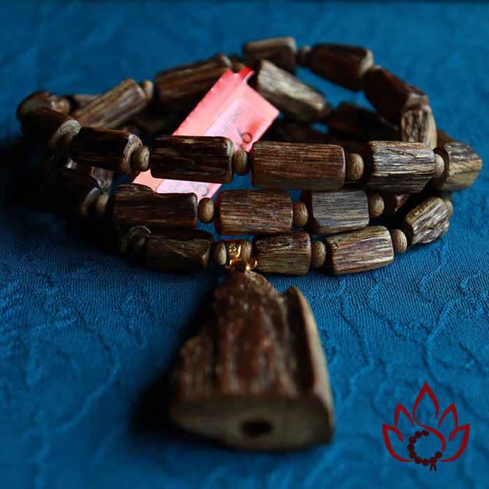 Dây Chuyền Trầm Hương Hạt Trúc Thô | Trầm Kiến Tự Nhiên Lâu Năm